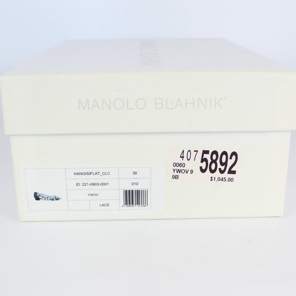 NEW MANOLO BLAHNIK Hangisi Lace Flats - Picture 16 of 16
